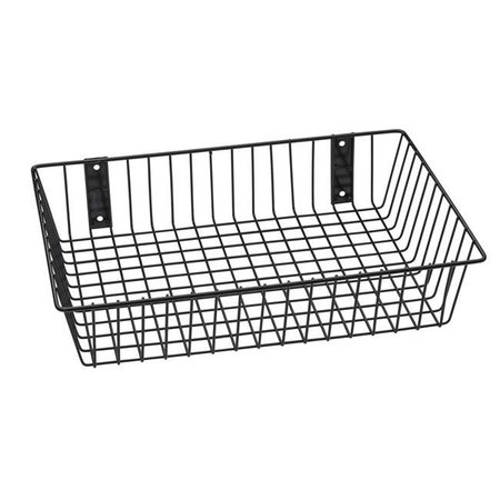 RACK EM RACKS Rack Em Racks 9079-B Universal Wire Basket; Black - 18 x 12 x 4 in. 9079-B